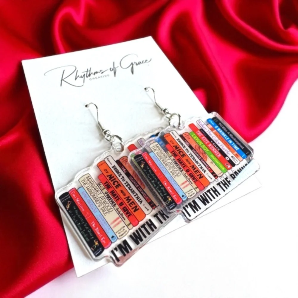 Banned Books Earrings: 